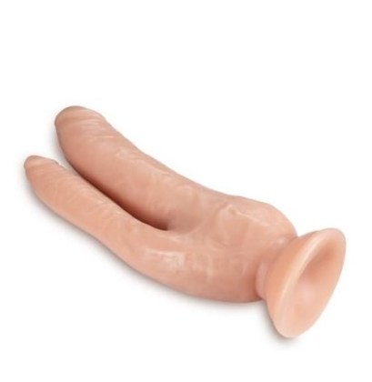 Realističan dildo za dvostruku penetraciju 331425-1